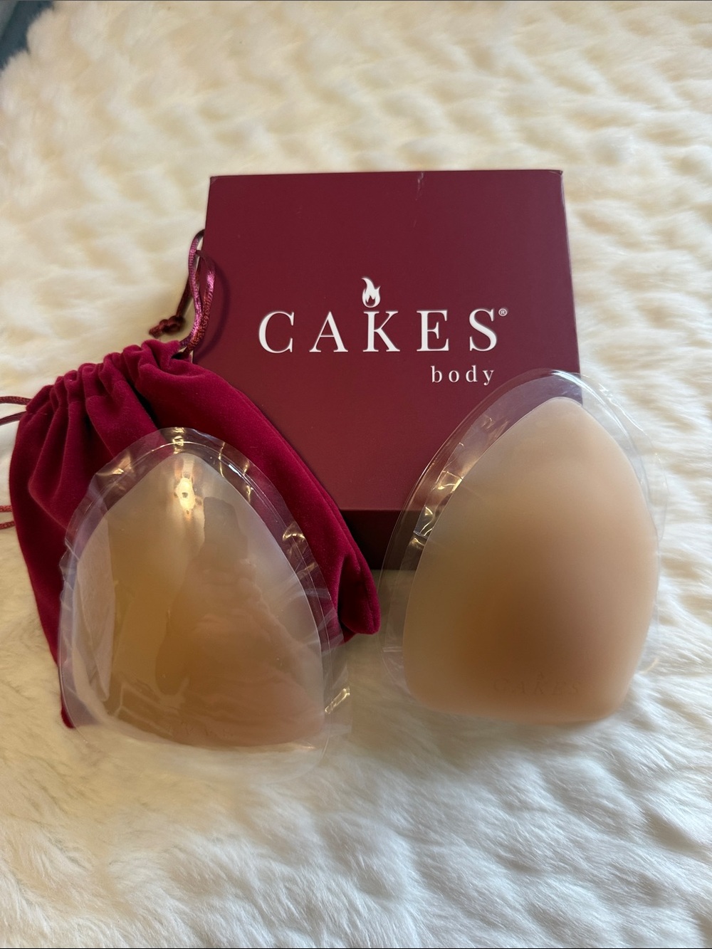 Cakes Body Adhesive Silicone Triangles Bra Inserts - Sticky CAKES